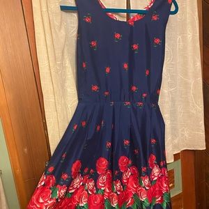 Rose tea party dress.